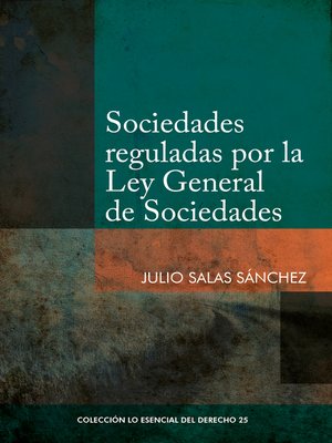 cover image of Sociedades reguladas por la Ley General de Sociedades
